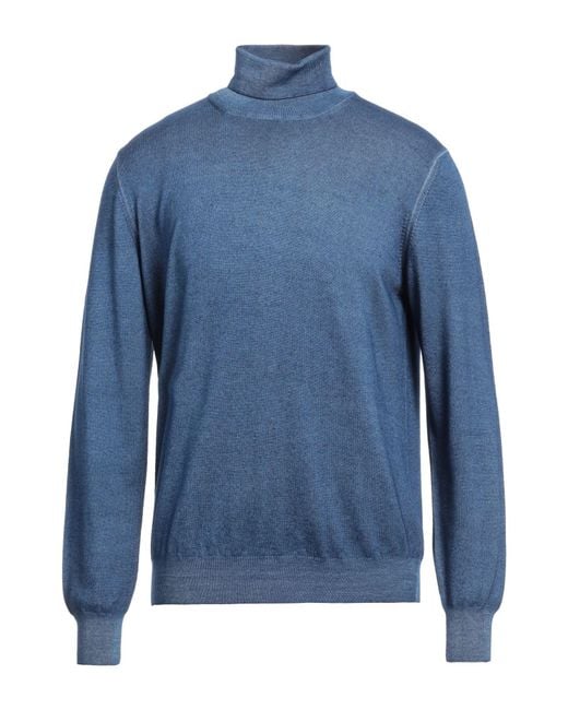 Gran Sasso Blue Turtleneck for men