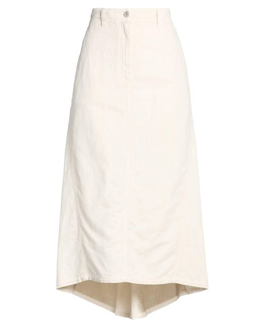 Brunello Cucinelli White Midi Skirts