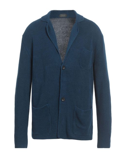 Zanone Blue Cardigan for men