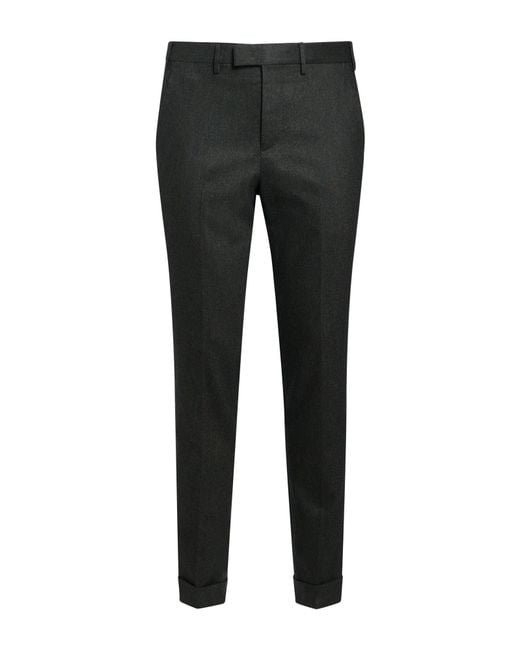 PT Torino Black Dark Pants Virgin Wool, Cashmere, Elastane for men