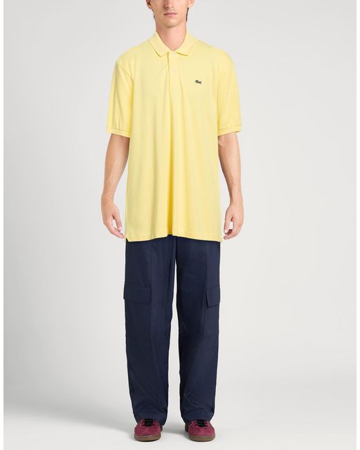 Lacoste Yellow Polo Shirt Cotton for men