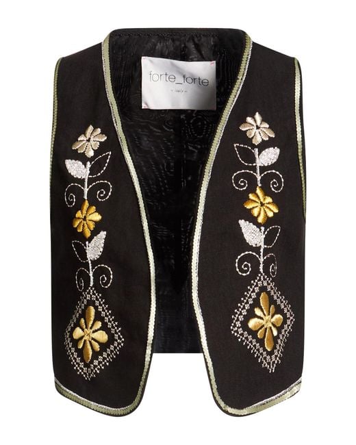 Forte_forte Black Waistcoat