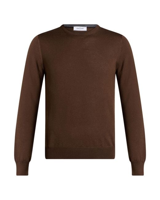 Pullover Gran Sasso de hombre de color Brown