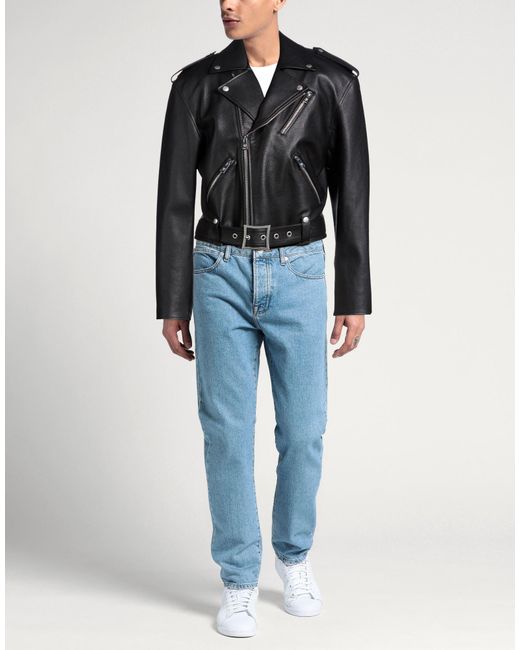 MCM Black Jacket Lambskin for men