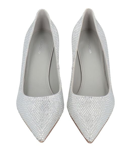 Ferragamo White Pumps