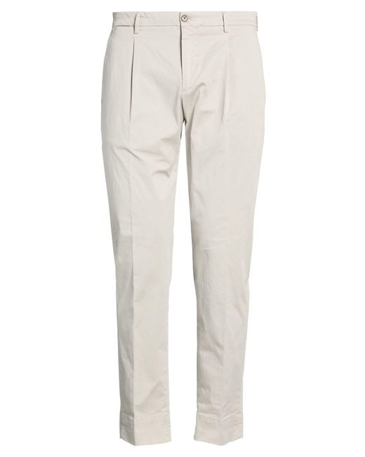 Briglia 1949 White Light Pants Cotton, Elastane for men