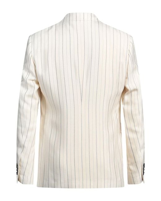 Lardini Natural Ivory Blazer Viscose for men