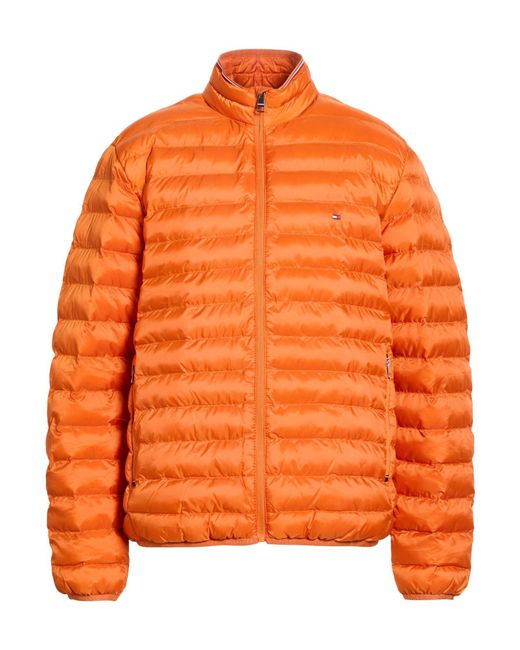 Tommy Hilfiger Orange Puffer Polyester for men