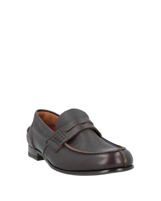 Ortigni Gray Dark Loafers Leather for men