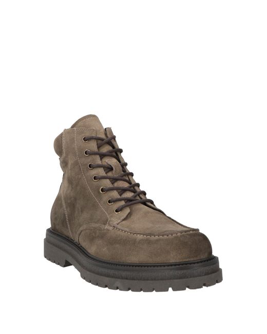 Nero Giardini Brown Khaki Ankle Boots Leather for men