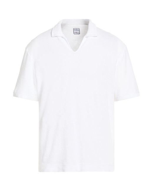 Fedeli White Polo Shirt for men