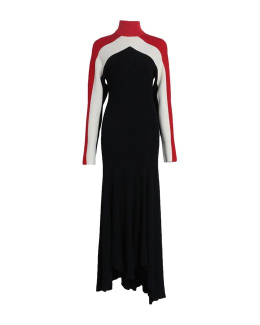 Jil Sander Black Maxi Dress Cotton, Wool, Viscose, Polyester