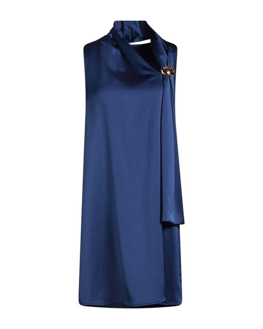 Imperial Blue Mini Dress Polyester