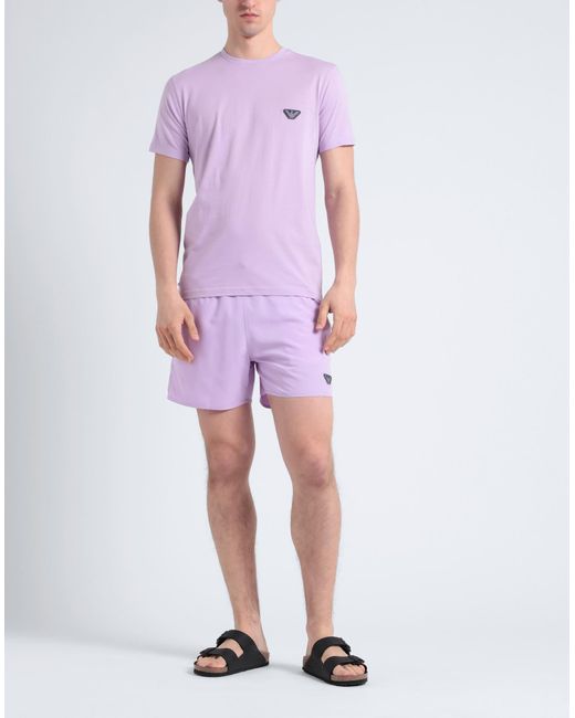 Emporio Armani Purple T-shirt for men