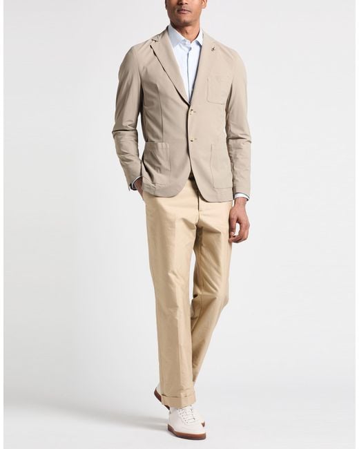 Paoloni Natural Blazer Polyamide, Elastane for men