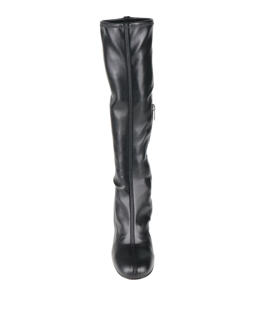 Sergio Rossi Black Boot Textile Fibers