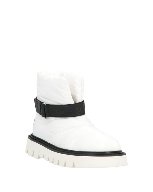 Elena Iachi White Ankle Boots