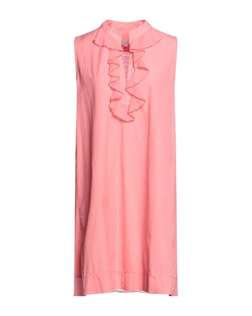 European Culture Pink Short Dress
