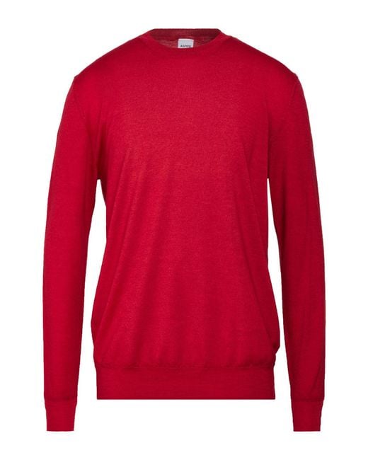 Aspesi Red Sweater Wool for men