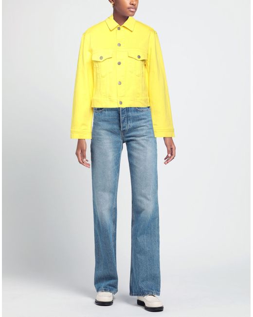 P.A.R.O.S.H. Yellow Denim Outerwear