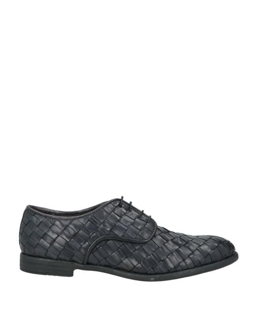 Pawelk's Gray Lace-Up Shoes Leather for men