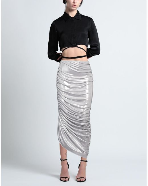Norma Kamali Gray Maxi Skirt