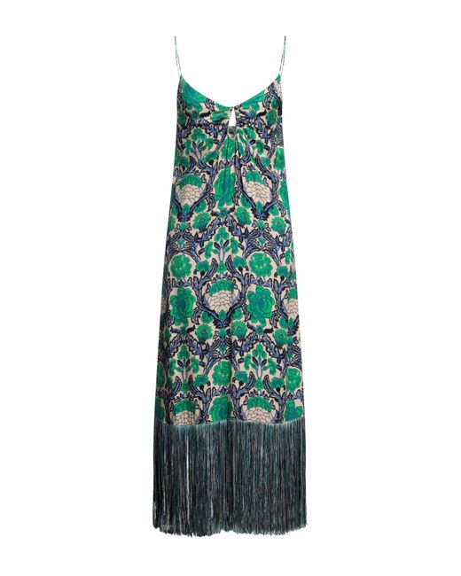 SIMONA CORSELLINI Green Maxi-Kleid
