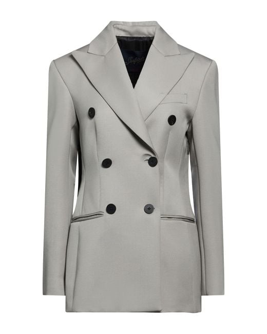 Seafarer Gray Light Blazer Virgin Wool