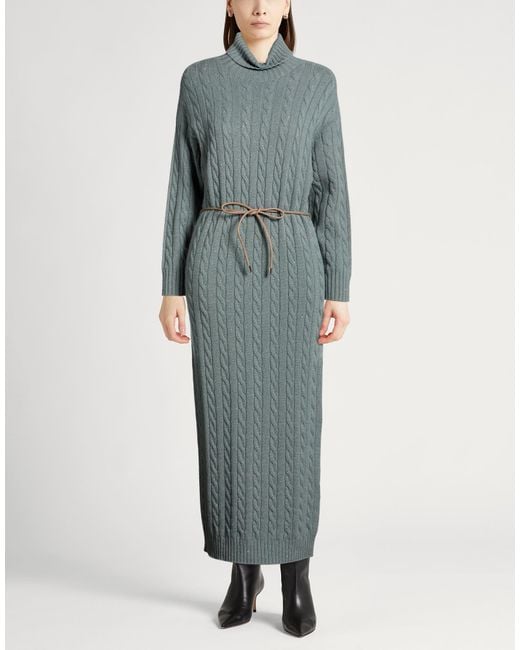 Peserico Gray Midi Dress
