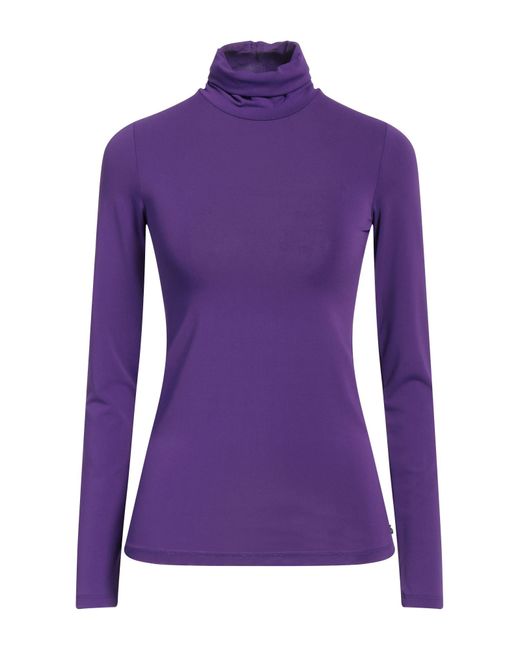 Ottod'Ame Purple T-Shirt Acetate, Polyamide, Elastane