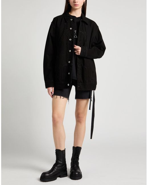 Rick Owens Black Denim Outerwear