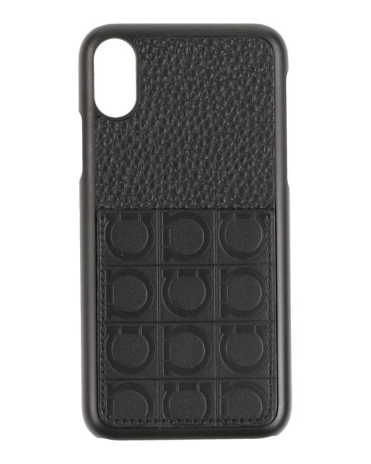 Ferragamo Black Covers & Cases Calfskin, Plastic
