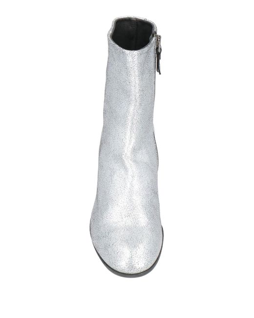 Pantanetti White Ankle Boots