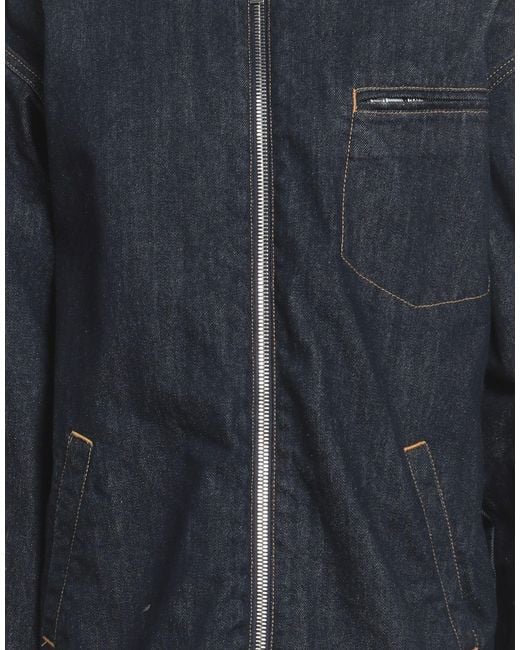 Halfboy Blue Denim Outerwear Cotton, Polyester