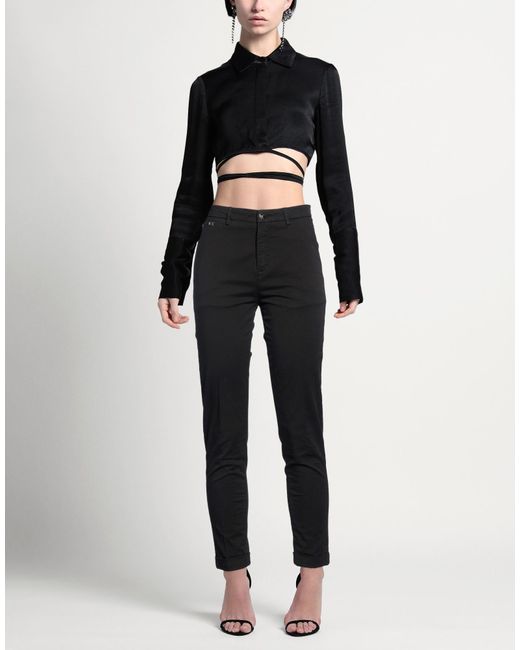 Tramarossa Black Pants Cotton, Elastane