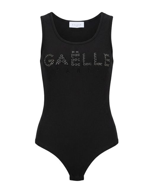 Gaelle Paris Black Bodysuit