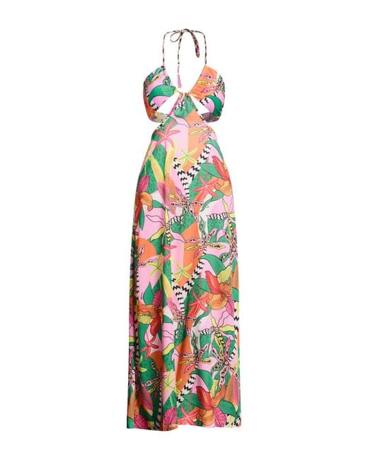 4giveness White Maxi Dress Polyester, Elastane