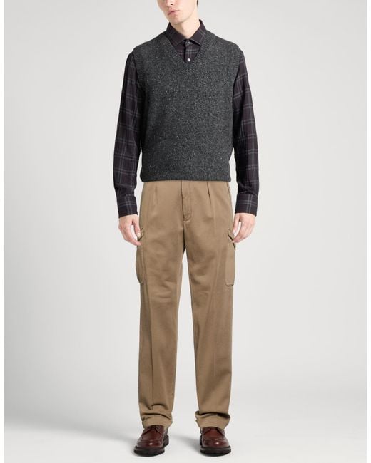 Boglioli Natural Khaki Pants Cotton, Elastane for men