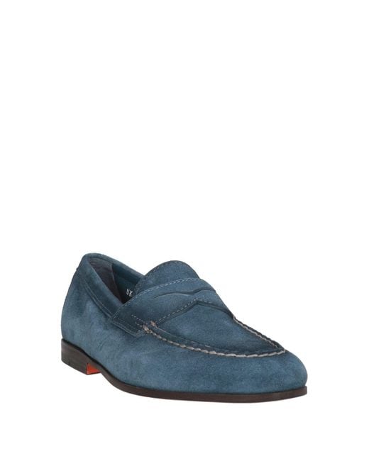 Santoni Blue Loafer for men