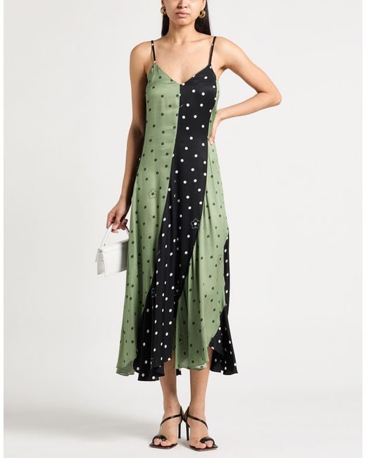 KENZO Green Maxi Dress Viscose