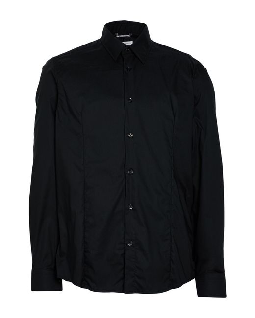 Daniele Alessandrini Black Shirt Cotton, Polyamide, Elastane for men
