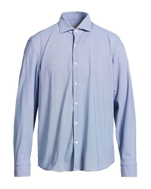 Ghirardelli Blue Shirt Polyamide, Elastane for men