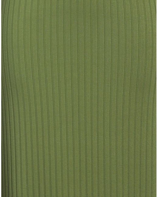 LA SEMAINE Paris Green Maxi Dress Viscose, Polyester, Elastane