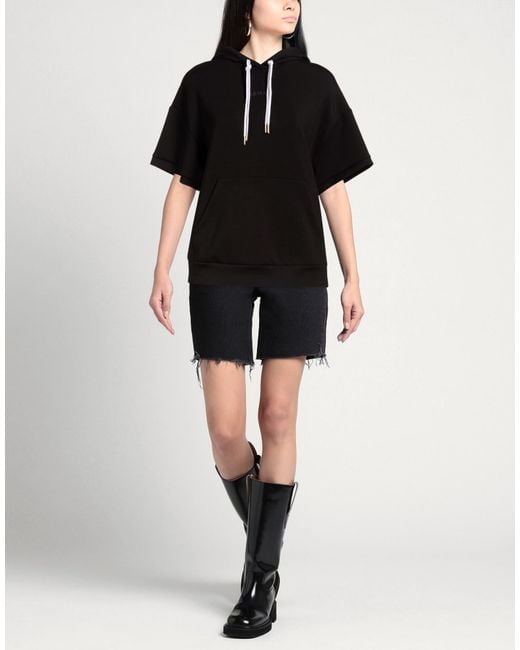 ARMANI EXCHANGE Black Sweatshirt Polyamide, Viscose, Elastane