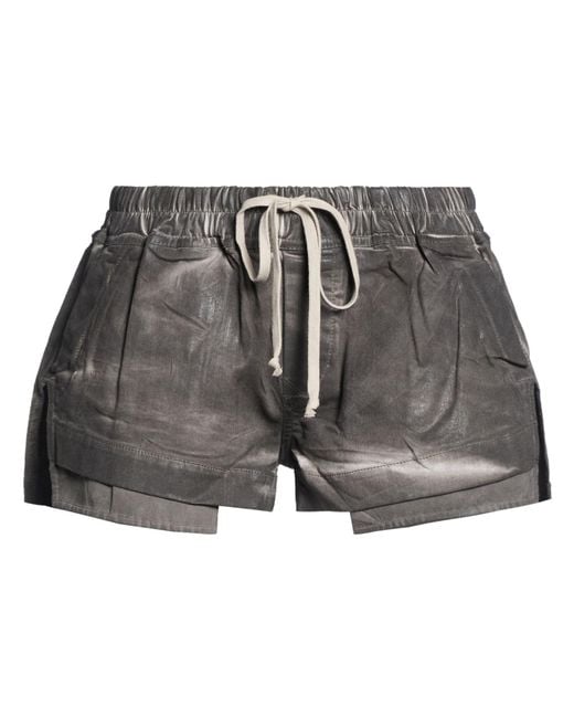 Rick Owens Gray Shorts & Bermuda Shorts