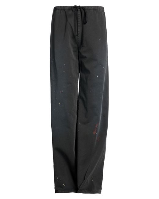 MM6 by Maison Margiela Black Pants Cotton for men