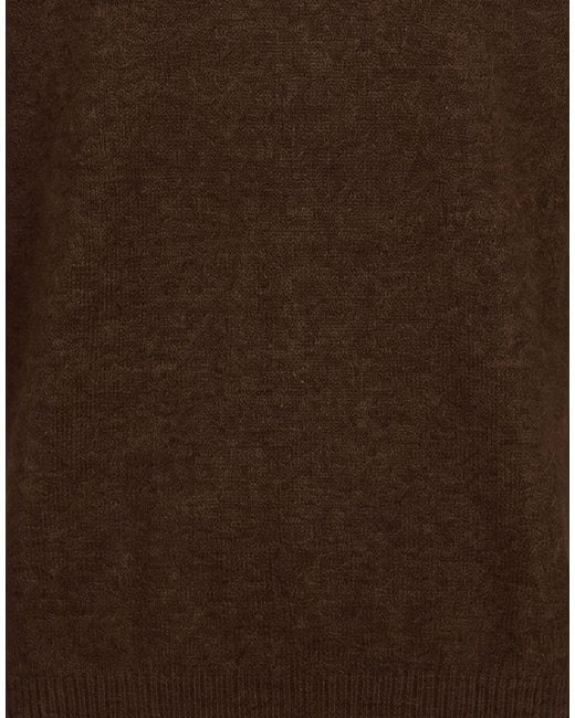 SELECTED Brown Sweater Polyester, Alpaca Wool, Wool, Nylon, Elastane for men
