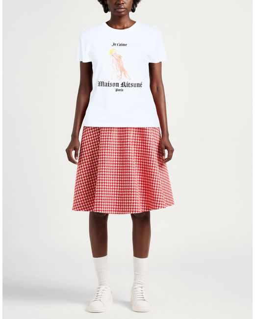 Maison Kitsuné White T-Shirt Cotton