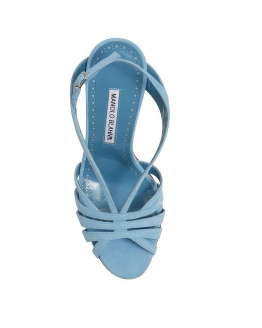 Manolo Blahnik Blue Sandale