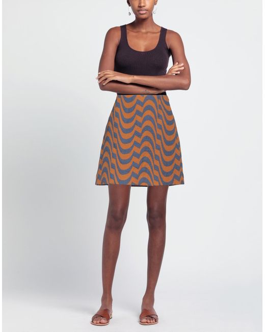 ODEEH Orange Mini Skirt